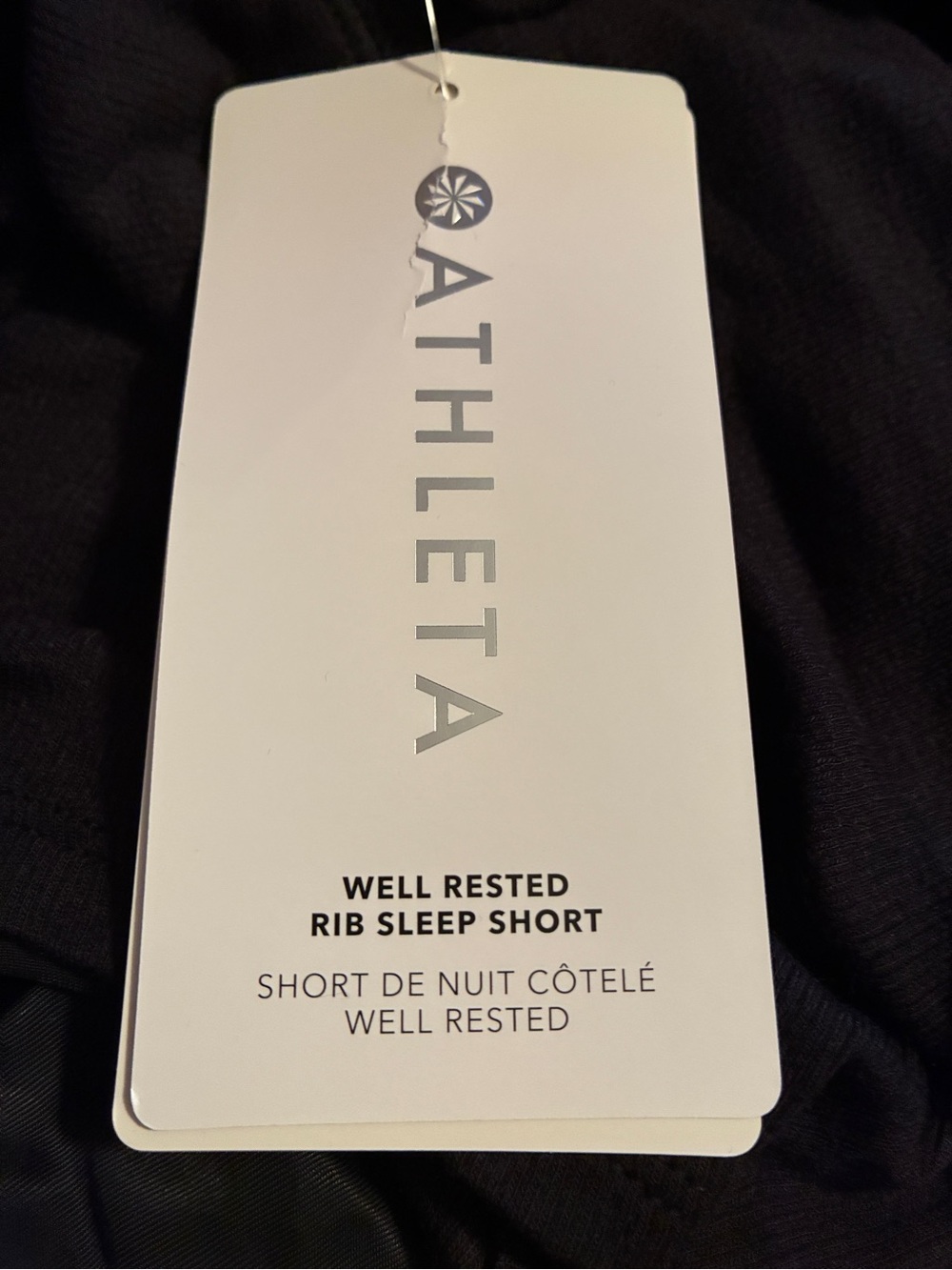 NWT Athleta well rested ribbed sleep short - Picture 5 of 6